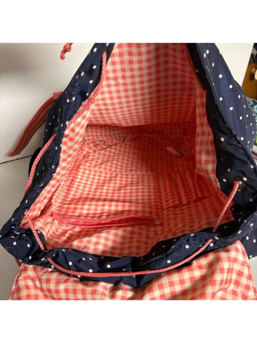 Matilda Jane Backpack Book Bag 435 Make Believe Blue Polka Dots